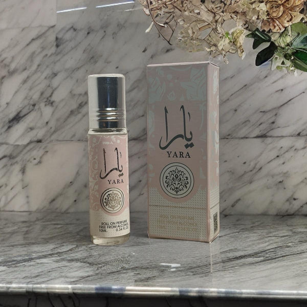 Yara 10ml (0.34 Fl.oz) Roll On Perfume Oil - Long Lasting Natural Perfume Oil For Women Scent Vanilla Scented Fragrance Aroma Cologne Cosmetic i got you  vanilla
