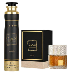 Khamrah EDP (100ml) + Khamrah Air Freshener (300ml) Set Aroma Fragrance Vanilla Perfume perfume