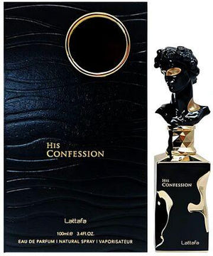 Lattafa Perfumes His confession + Eclaire 100ml (3.4 Fl oz) Long Lasting Perfume - Value Bundle - Couples Fragrance Gift Bundle