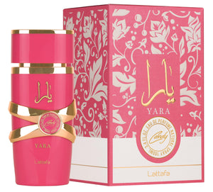 Lattafa Perfumes Yara Candy 100ml (3.4 Oz)  EDP For Women -  Long Lasting Perfume For Women With Notes of - Green Mandarin, Strawberry Fizz & Vanilla fragrance i got you  vanilla