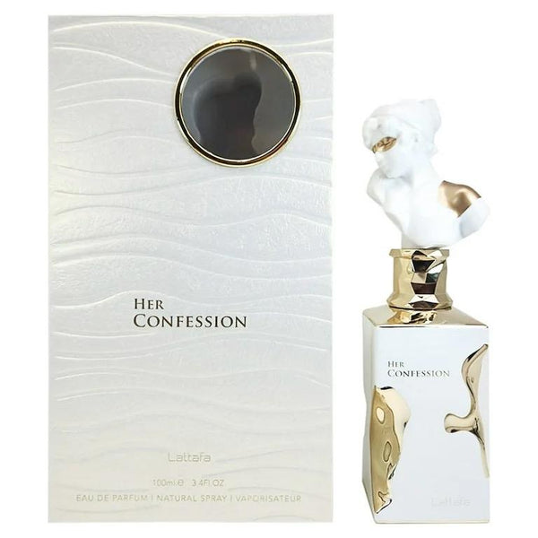 Lattafa Perfumes Her Confession Eau De Parfum  For Women 100ml (3.4 Oz) - New Release With Notes Of Vanilla, Jasmine & Tuberose Floral Fragrance fragrance i got you  vanilla