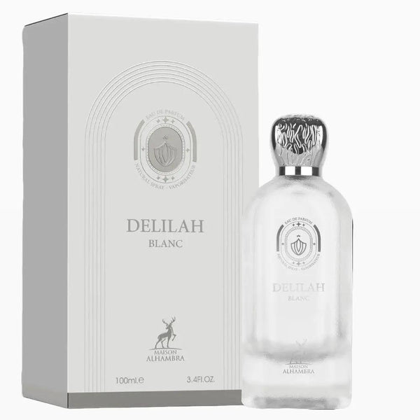 Lattafa Delilah Pour Femme + Delilah Blanc – 100ml (3.4 fl oz) Eau de Parfum Bundle – A Luxurious Women's Fragrance Duo