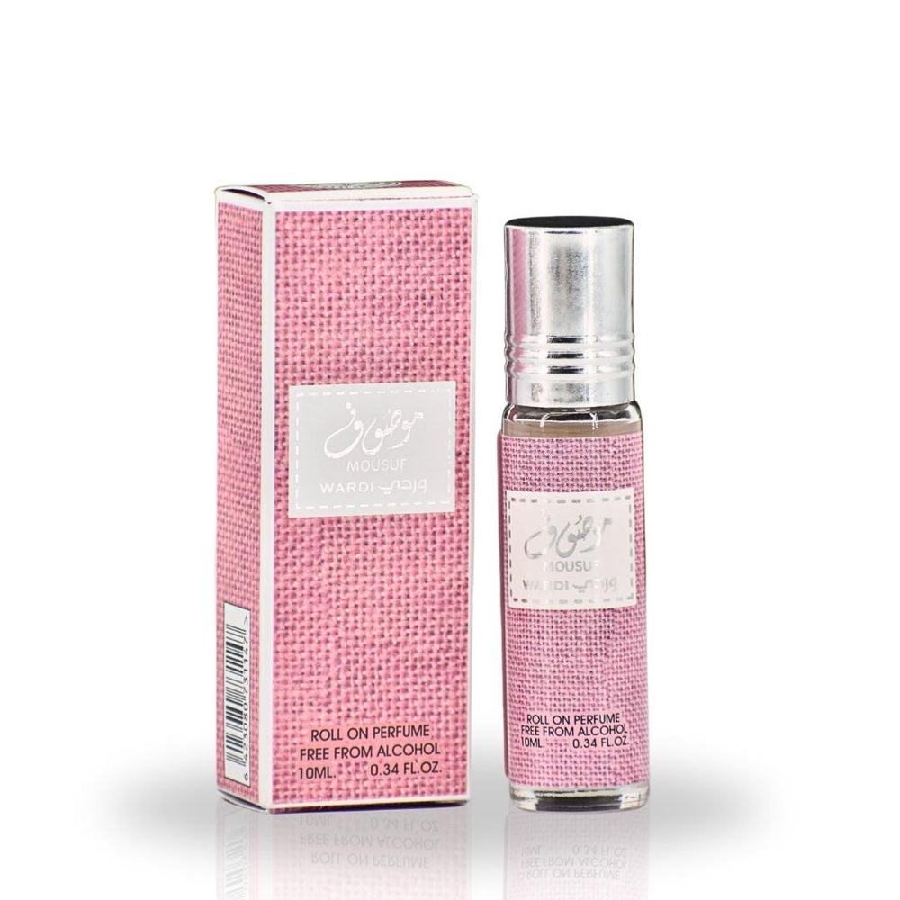 Ard Al Zaafaran Mousuf Wardi Roll-On Perfume Oil - CPO 10ML (0.34OZ)  | Long Lasting, Miniature Perfume Oil For Men & Women. perfume  oils luxurious fragrance loud  perfume