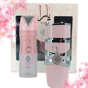 Yara 2 Piece Gift Set |Yara EDP-100ML & Perfumed Spray 200ML| By Lattafa Perfume - Women's Fragrance