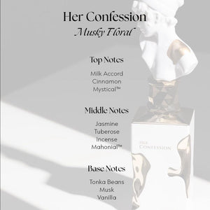 Lattafa Perfumes Her Confession Eau De Parfum  For Women 100ml (3.4 Oz) - New Release With Notes Of Vanilla, Jasmine & Tuberose Floral Fragrance fragrance i got you  vanilla