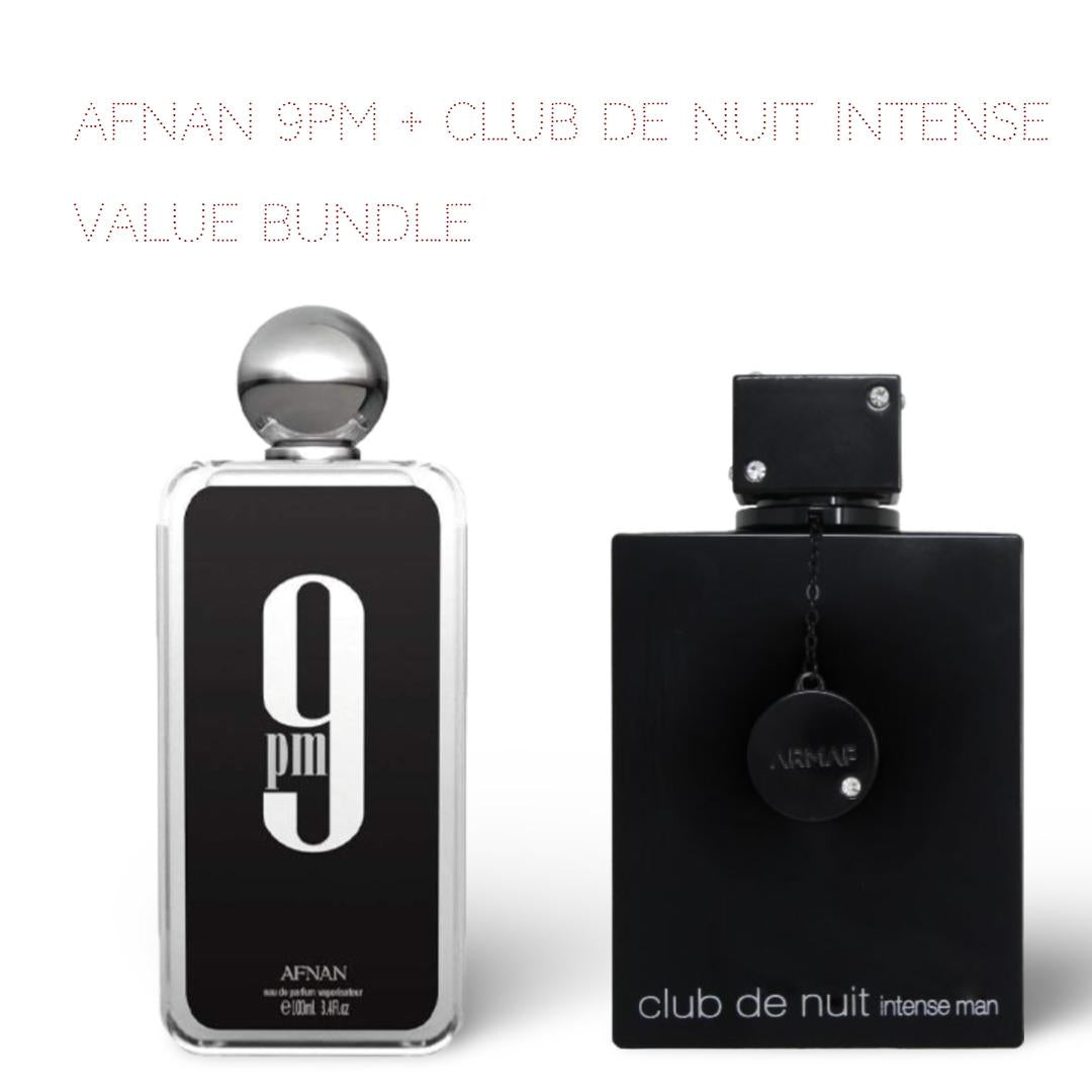 Armaf Club De Nuit Intense + Afnan 9PM 100ml (3.4 Fl oz) Long Lasting