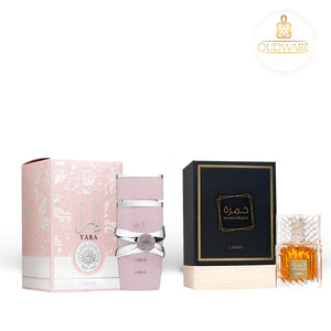 Lattafa Perfumes Khamrah + Yara 100ml (3.4 Fl oz) Long Lasting Perfume - Bundle For women - Fragrance Gift Bundle fragrance niche  fragrances