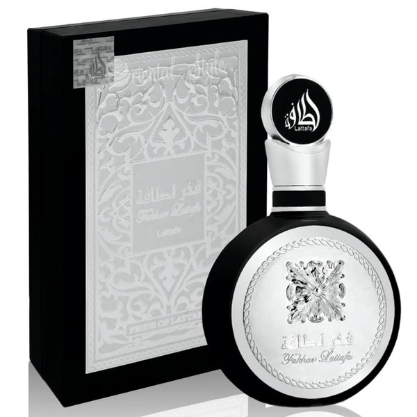 Lattafa Fakhar Platin + Fakhar Men Eau de Parfum Bundle – 2 x 100ml (3.4 fl oz) – Long-Lasting Masculine Fragrance Set