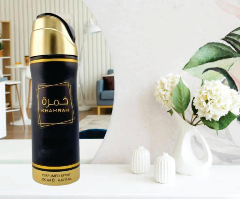 Lattafa KHAMRAH Perfumed body spray/deodorant 200 ml. Body Care Vanilla Floral Comfort