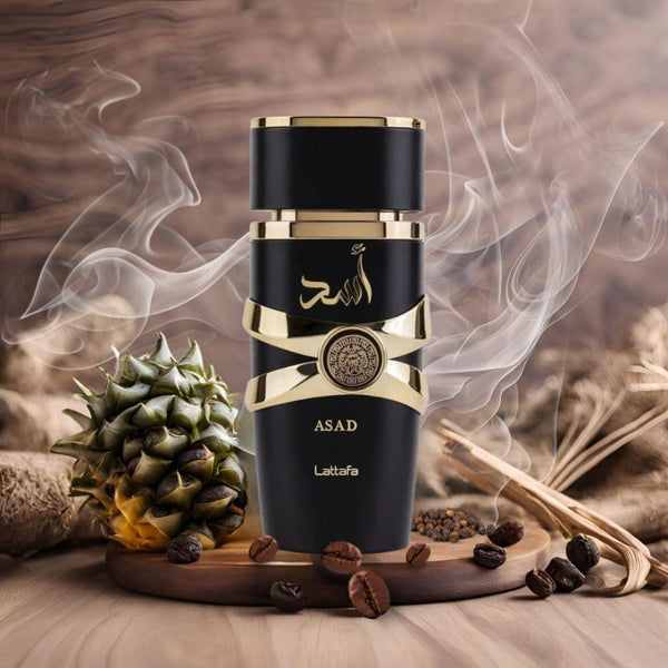 Lattafa Perfumes Asad EDP 100ml (3.4Oz) + Asad Zanzibar EDP 100ml (3.4Oz) - Long Lasting Value Gift Bundle For Men niche  fragrances