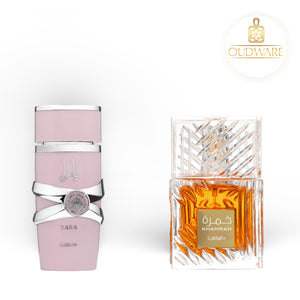Lattafa Perfumes Khamrah + Yara 100ml (3.4 Fl oz) Long Lasting Perfume - Bundle For women - Fragrance Gift Bundle fragrance niche  fragrances