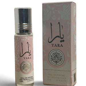 Yara 10ml (0.34 Fl.oz) Roll On Perfume Oil - Long Lasting Natural Perfume Oil For Women Scent Vanilla Scented Fragrance Aroma Cologne Cosmetic i got you  vanilla