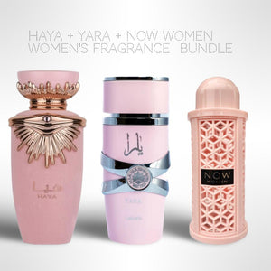 Haya + Yara + Now Women 100ml (3.4oz) - Fragrance Collection Starter Pack - Women's Fragrance Bundle