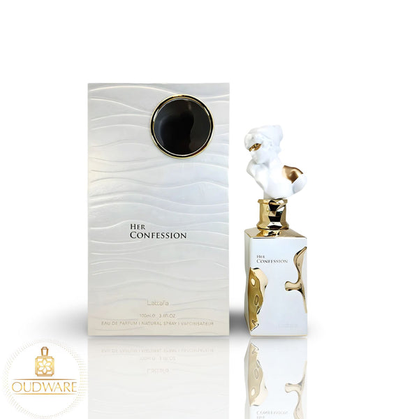 Lattafa Perfumes Her Confession Eau De Parfum  For Women 100ml (3.4 Oz) - New Release With Notes Of Vanilla, Jasmine & Tuberose Floral Fragrance fragrance i got you  vanilla