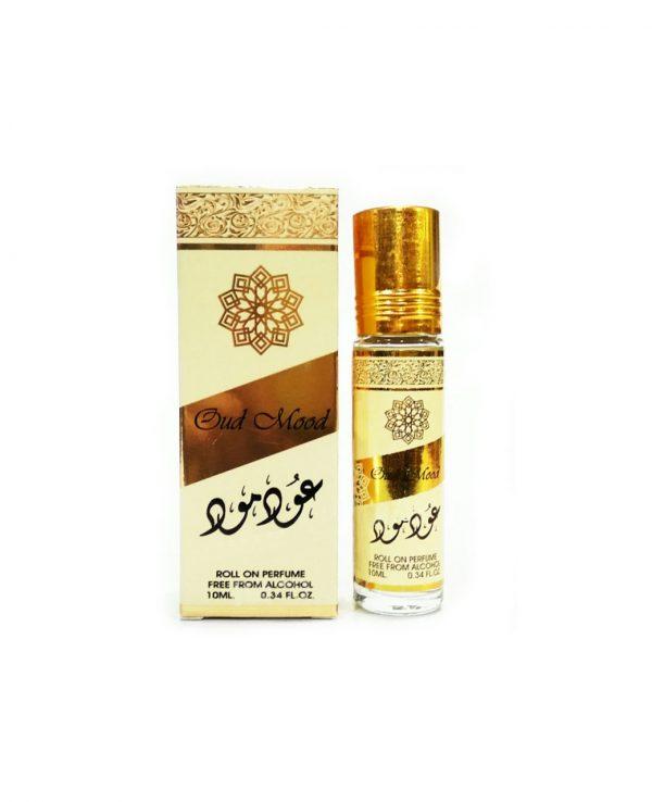 Oud Mood Roll-On Perfume Oil - CPO 10ML (0.34OZ) By Ard Al Zaafaran | Long Lasting, Miniature Perfume Oil For Men & Women. Fragrance Unisex luxurious fragrance