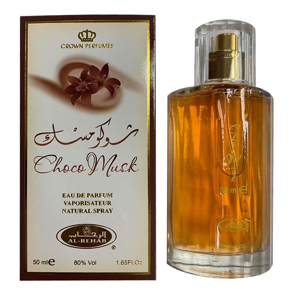 Al Rehab Choco Musk EDP-50ml - Warm Chocolate scented perfume UNISEX Choco Musk warm and cozy  perfume