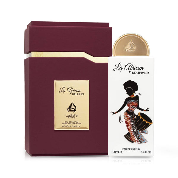 La African Drummer by Lattafa – 100ml Eau de Parfum | Bold, Rhythmic & Unforgettable Unisex Scent